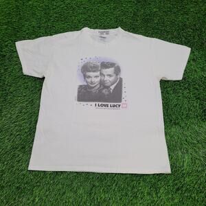 Vintage 90s I-Love-Lucy Shirt Womens Large 21x26 Comedy Sitcom